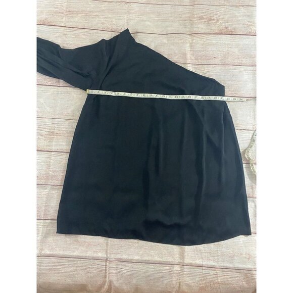 Eloquii Black One Sleeve Women's Casual Blouse - 18 - Picture 8 of 12